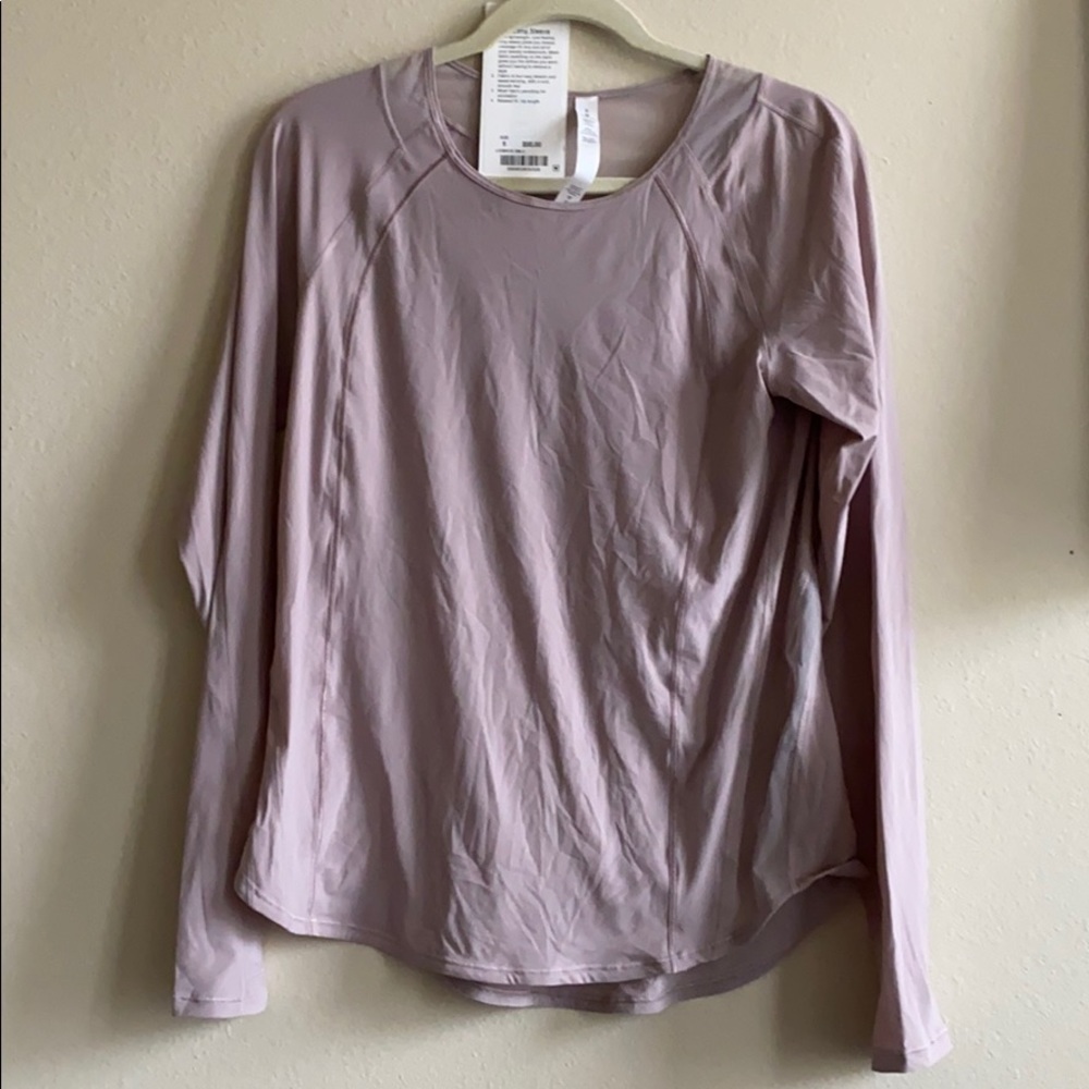 Brand New Lulu Lemon Pink Sculpt Long Sleeve Shirt